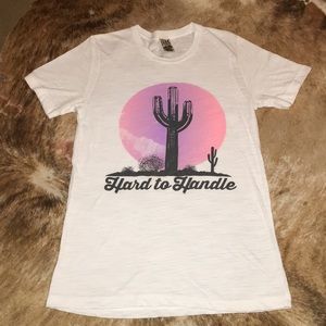 Junk Gypsy Hard to Handle cactus sheer tee